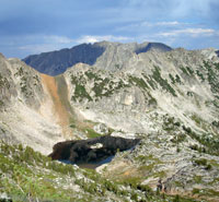 High mountain lake